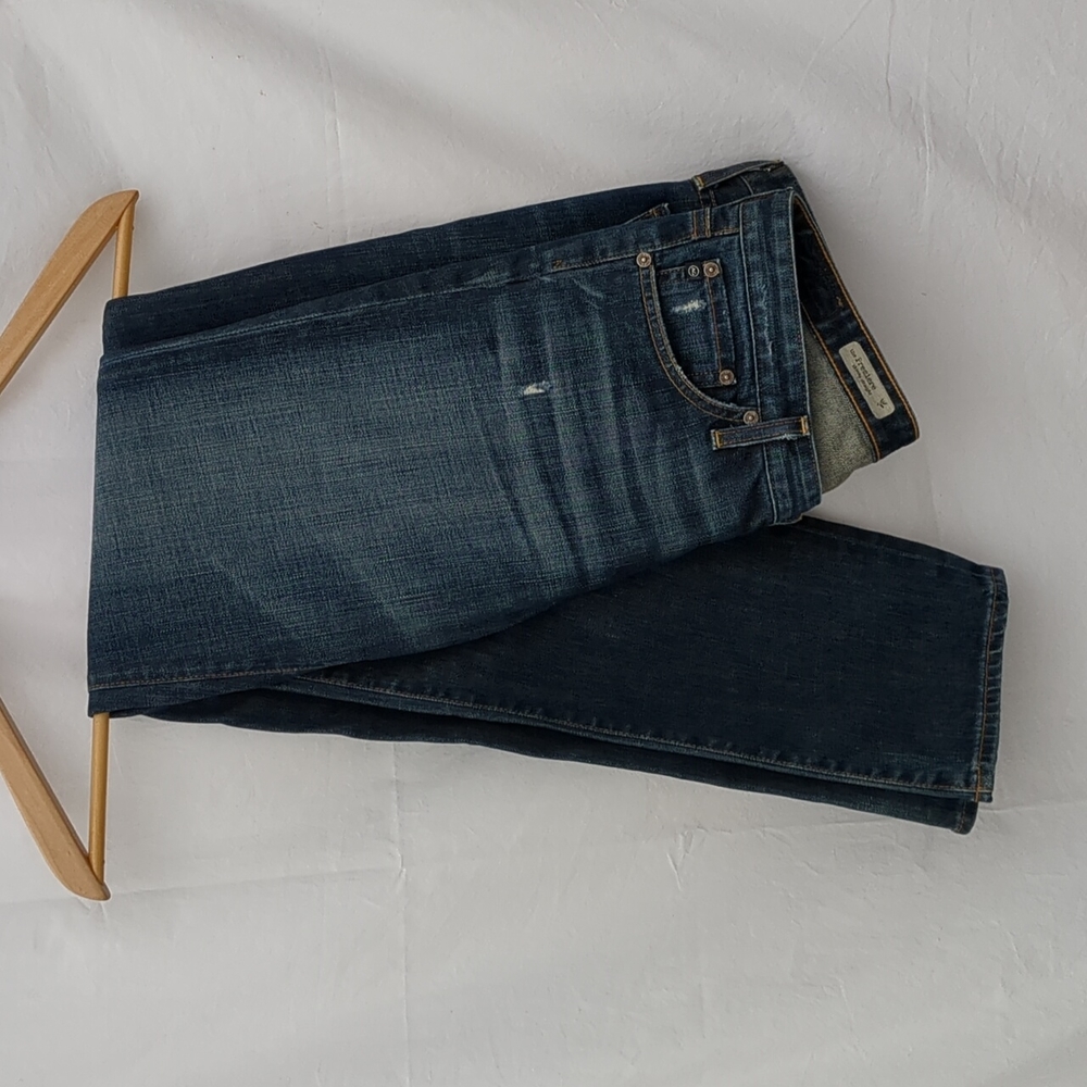 AG Adriano Goldschmied jeans premiere skinny straight blue denim 31
